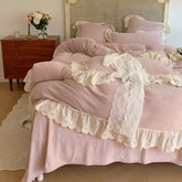 Romantic French Princess Style Winter Milk Velvet Bedding Set