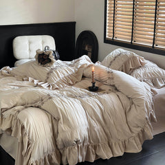 Country Farmhouse Style Ruffle Bedding Set