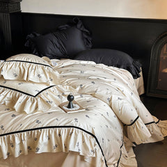 Luxury Rose Cotton Bedding Sets