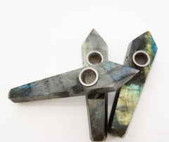 Labradorite Crystal Pipe