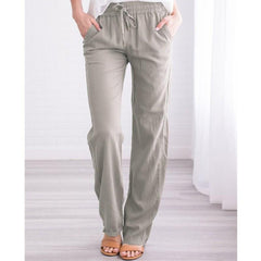 WomenElastic Mid Waist Pants