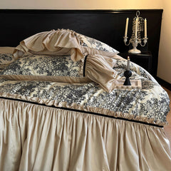 French Vintage Romantic Lace Cotton Duvet Cover