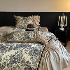 French Vintage Romantic Lace Cotton Duvet Cover