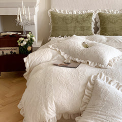 French Milk Velvet Warm Bedding Set