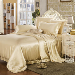 19 Momme Silk Duvet Cover Set - Gold