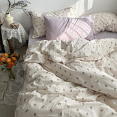 Vintage Grandmacore Floral Print Bedding Set