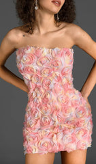 OFF SHOULDER FLORAL MINI DRESS