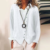 Solid Color Temperament Blouse