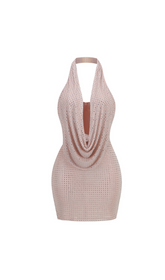 NEOMI MINI DRESS IN NUDE