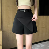 Spring Fashion High Waist A-line Korean Casual Suit Culottes Shorts