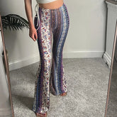 Bohemian Bell-bottomed Casual Pants