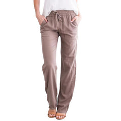 WomenElastic Mid Waist Pants