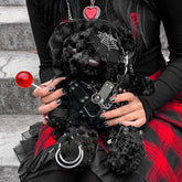 Handmade Gothic Lolita Bear Doll Punk Soft Girl Halloween Backpack Bag