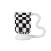 Checkerboard Ceramic Mug