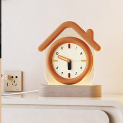 Cute House Clock - With Light