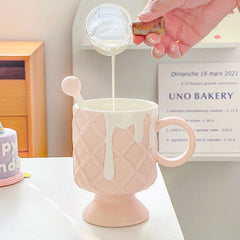 Ice Cream Cone Mug with Stirrer