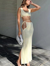 Fashion Button Up Top and Skirt 2 Piece Set