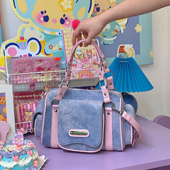 Cute Pink Denim Bag