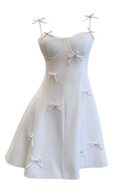 DYLAN STRAP BOW MINI DRESS