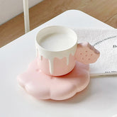 Biscuit Ceramic Cup And Saucer