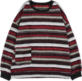 Ladies Autumn/Winter Retro Striped Sweater