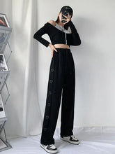 Streetwear Embroidery Fashion Wide Leg Y2k High Waist Joggers Pants