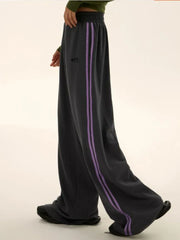Y2K Vintage Stripe Wide Leg Oversize Jogging Streetwear Pants
