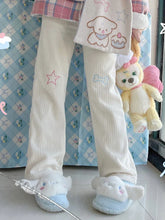 Harajuku Corduroy Pants Sweet Cute Wide Leg Pants