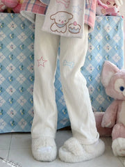 Harajuku Corduroy Pants Sweet Cute Wide Leg Pants