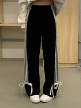 Fashion Baggy Side Stripe High Waist Sports Hip Hop Joggers Pants