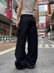 Harajuku Oversize Fashion Black Denim Pants