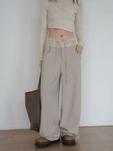 Sports Pants Streetwear Oversize Vintage Spliced Wide Leg Pants