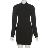 Sexy Knitted Sweater Dresses Fall Winter Clothes