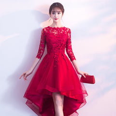 New Short Front Long Back Elegant Party Banquet Prom Dresses