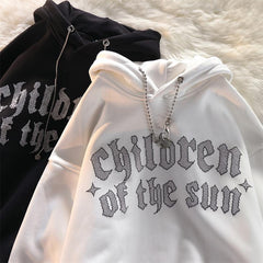 Oversize Loose Street Hiphop Couple Hooded Jacket