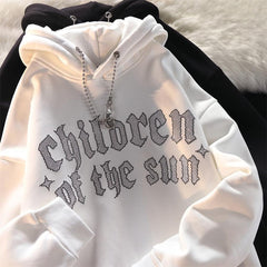 Oversize Loose Street Hiphop Couple Hooded Jacket