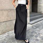 Loose Elegant Ankle-Length Skirt