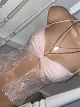 Mesh See Through Camis Summer Retro Backless Tie-up Off Shoulder Halter Tank Mini Vests New Crop Tops