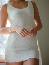 FashionSierra -Vintage Sleeveless Floral Print Tank Mini Dress