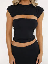 Strapless Off Shoulder Tube Solid Color Sleeveless Slim Fit Cropped Mini Vest Streetwear Tank Crop Tops