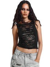 Lace Hollow Fit Tank Top Summer New Round Neck Sleeveless Tank Top