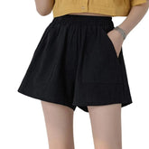 Linen Gym Workout Cotton Pants High Waisted Ladies Femme Sport Femme Streetwear Short