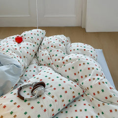 Check Jacquard Bedding Set