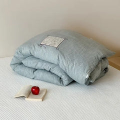 Cotton Houndstooth Jacquard Farmhouse Duvet Cover