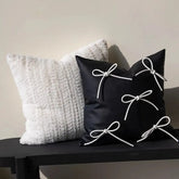 Decorative Faux Leather Throw Pillow