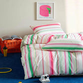 Cheerful Striped Bedding Set