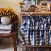 Farmhouse Gingham Cupboard Curtain