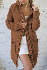 Fashion Sweaters Color Blocking V-neck Long Sleeve Casual Dough Twists Jerseys Coat