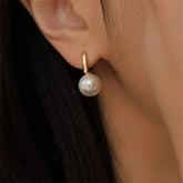 French Simple Imitation Pearl Temperament Wedding Party Jewelry Accessories Earring