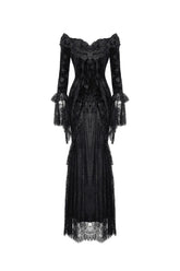 Style Dark Gothic Mid-Length Black Dress